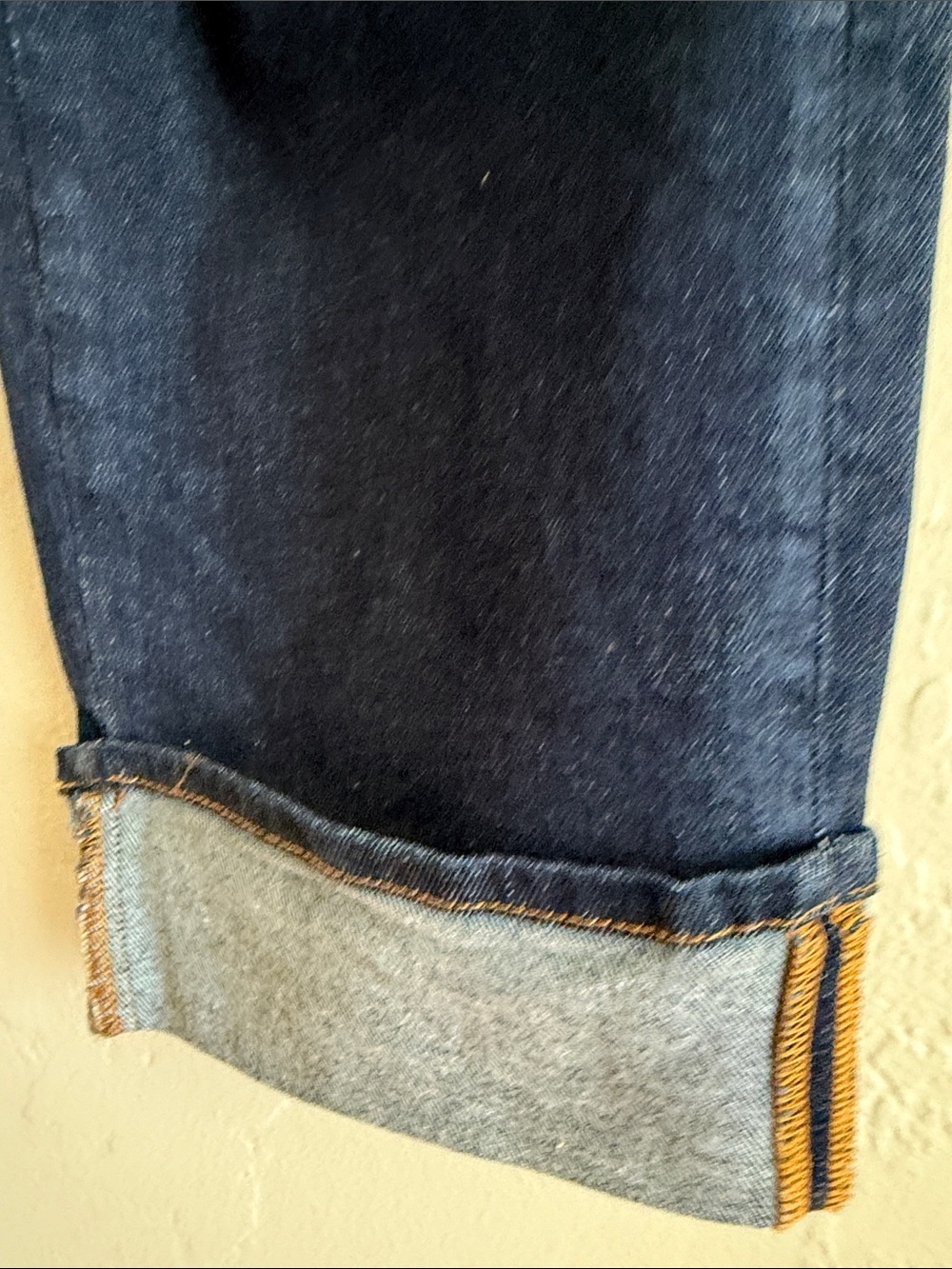 Universal Standard High-waist Dark Indigo Straight Jeans with Cuff - Picture 5 of 16